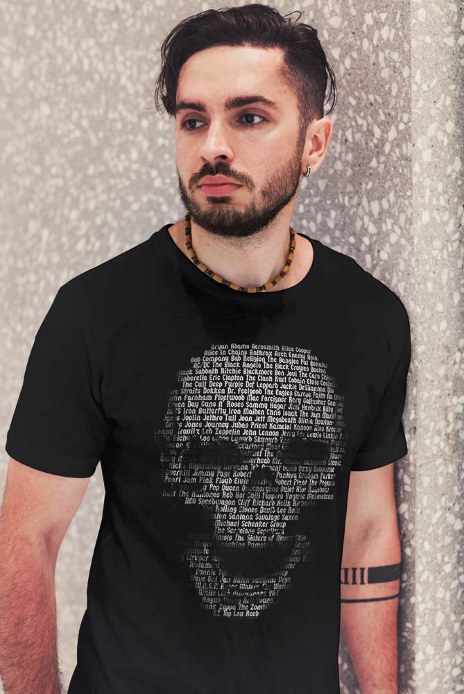 Camiseta heavy metal negra