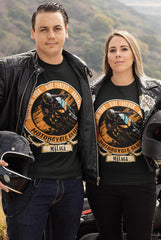 Camiseta de motero personalizada para los amigos que salen en grupo y que quieren tener una camiseta con el nombre del club de moteros