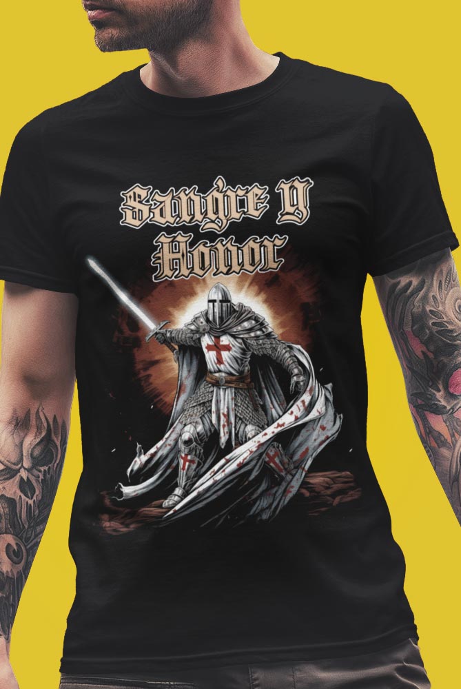 Camiseta templario, un regalo perfecto para los que buscan camisetas de templarios o para los fans de los caballeros templarios