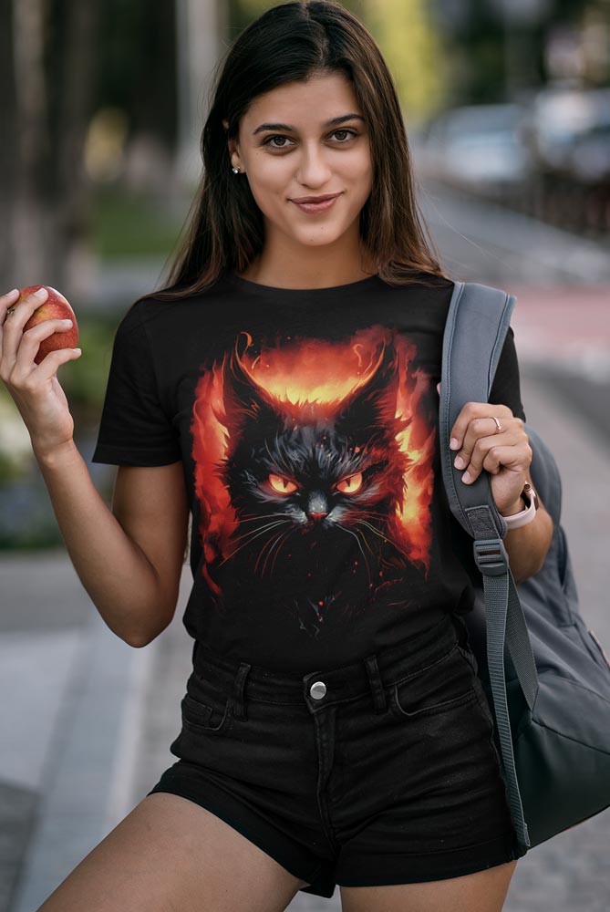Camiseta de gatos para los que buscan una camiseta de Halloween, camisetas de brujas, camisetas de gatos