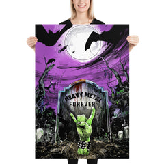 Póster heavy metal zombie