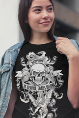 camiseta de calaveras tattoo style