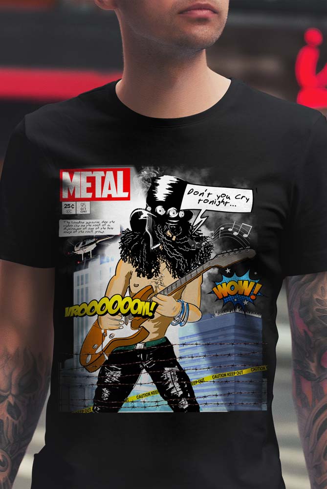 camiseta de Slash