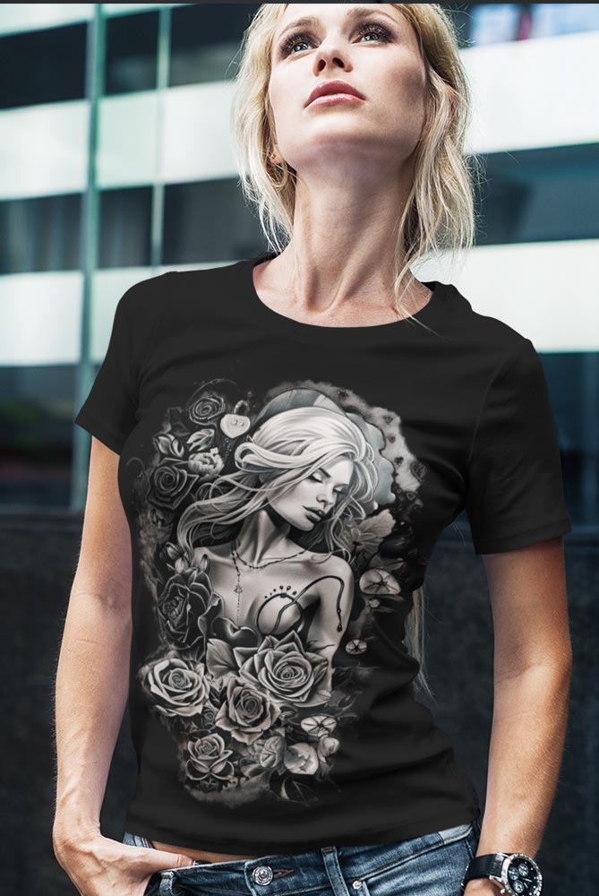 Camiseta tattoo style - tatuaje