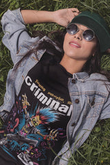 camiseta punk calavera