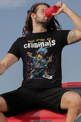 camiseta punk calavera