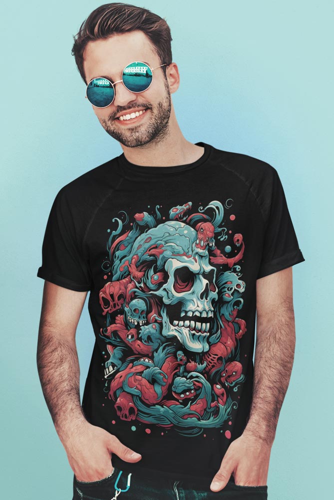 camiseta de calaveras