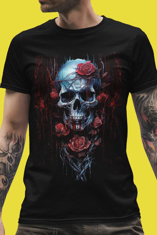 Camiseta de calaveras tatuaje