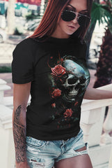 Camiseta de calaveras. Camiseta tatuaje