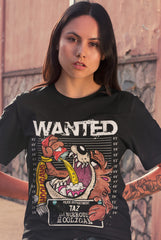 Camiseta de hooligans con el monstruo de Tasmania bebiendo cerveza al más puro estilo supporter británico. La mejor camiseta del monstruo de Tasmania