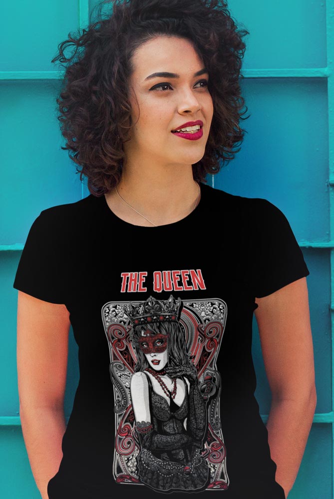 Camiseta negra de mujer