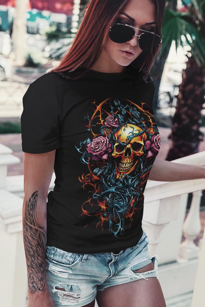 camiseta de calaveras