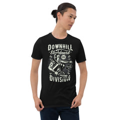 T-shirt skater downhill skateboard division skate or die unisex