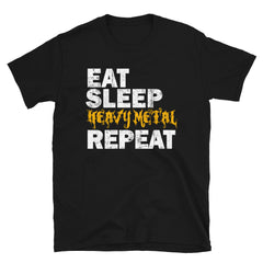 Heavy Metal repeat t-shirt for heavy metals and hard rock fans. unisex