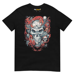 camiseta de calaveras tattoo style