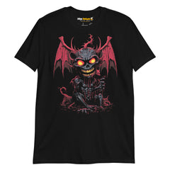 Camiseta de calaveras Little Demon, perfecta para los que buscan camisetas de calaveras, camisetas satánicas,