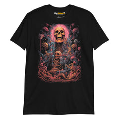 Camiseta de calaveras Dance in purgatory, perfecta para los que buscan camisetas de calaveras, camisetas satánicas, camisetas de terror