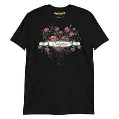 Camiseta personalizada para regalar con un diseño espectacular al más puro estilo tatuaje. Puedes poner el nombre que quieras (tu chica, tu chico, tus hijos...). Ideal como regalo de cumpleaños, regalo de aniversario, regalo día de los enamorados, regalo de Navidad...
