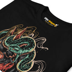 Camiseta con máscara hannya
