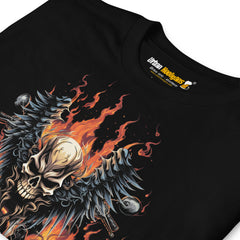 Camiseta de motero espectacular para los que les gusten las camisetas de calaveras y camisetas de moteros