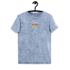 Blue Urban Hooligans Embroidered Denim T-shirt