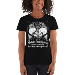 Fortitudo et sapientia black women's t-shirt