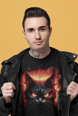 Camiseta de gatos para los que buscan una camiseta de Halloween, camisetas de brujas, camisetas de gatos