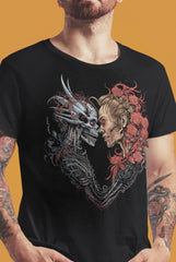 Camiseta de calavera con un precioso y creativo diseño cyberpunk. Para los fans de las camisetas de calaveras y los que buscan una camiseta cyberpunk.