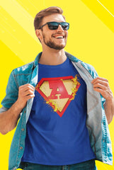 camiseta superheroe letra A