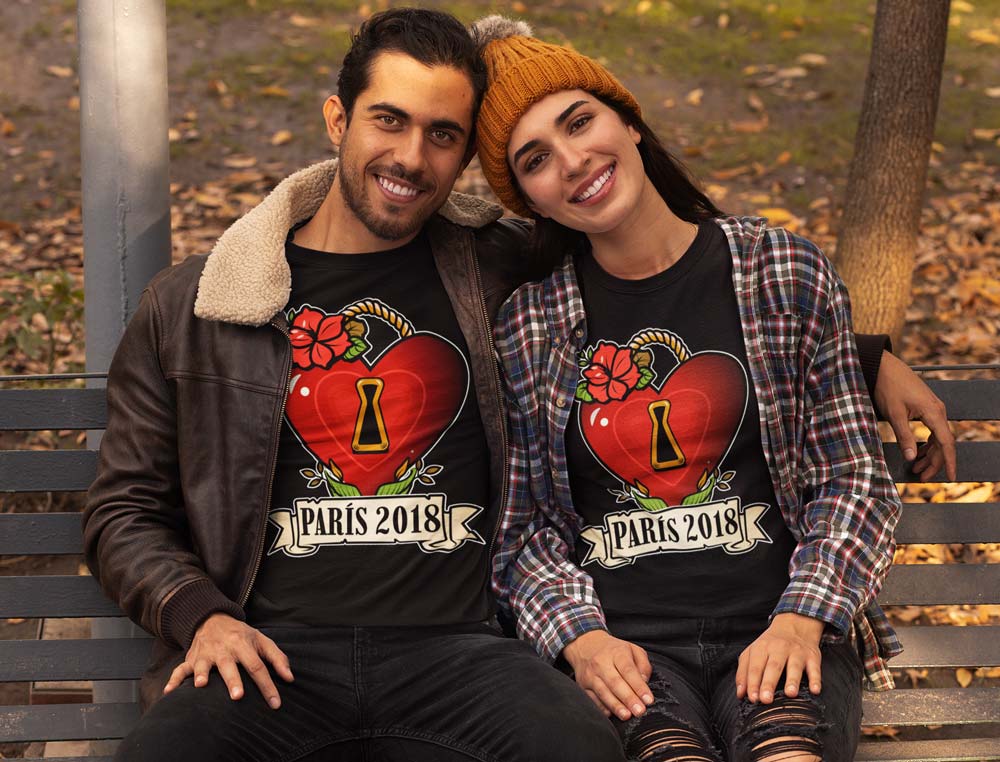 Camiseta Día de los enamorados para parejas