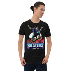 Skaters a way of life skate t-shirt. Skateboarding a way of life