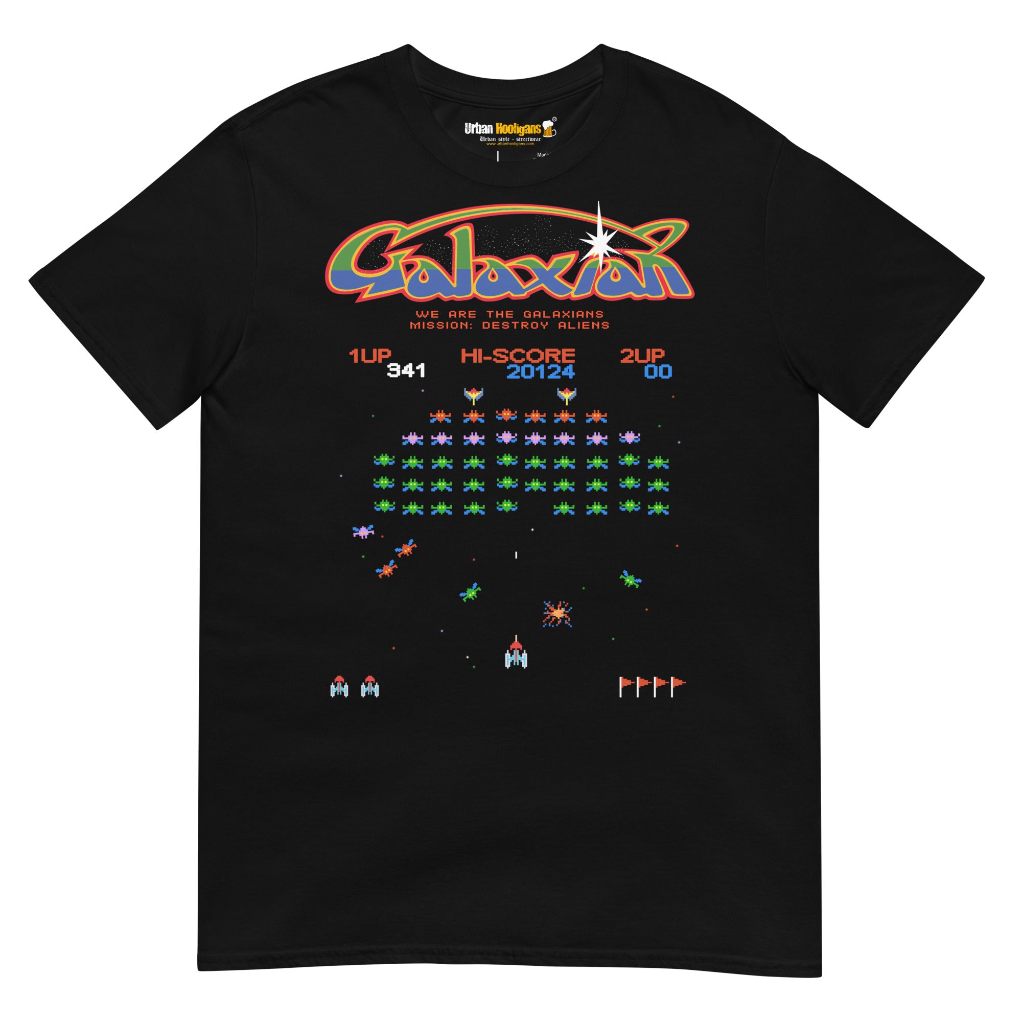Camiseta Galaxian videojuego de gamer