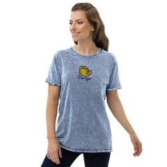 Scorpio t-shirts for gift embroidery zodiac sign. Unisex denim t-shirt