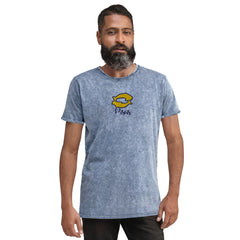 Camisetas de piscis para regalo bordado signo zodiaco. Unisex camiseta vaquera