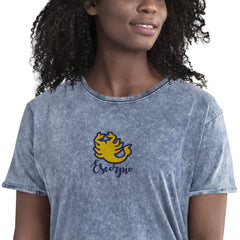 Scorpio t-shirts for gift embroidery zodiac sign. Unisex denim t-shirt