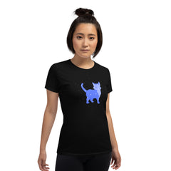 Women's T-shirt with esoteric cats. Ideal for cat lovers